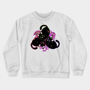 Psychedelic Cats and Colorful Dreams Crewneck Sweatshirt